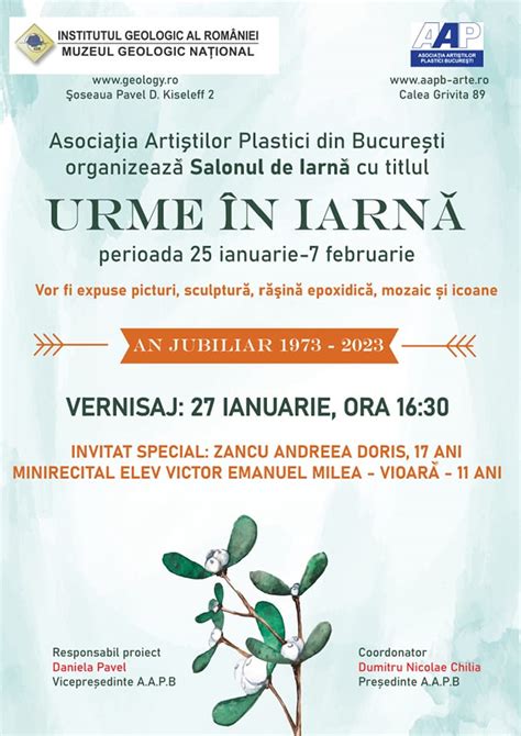 București Expoziția Urme în iarnă reunește peste 40 de creații