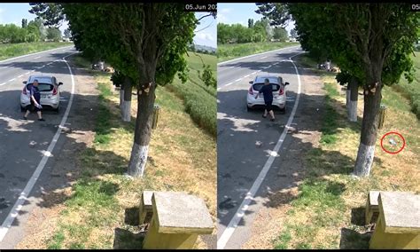 VIDEO Șoferi filmați în timp ce aruncă gunoaie pe drumurile din Bihor