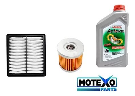 Kit Aceite Castrol Filtro Aceite Aire Gixxer Suzuki