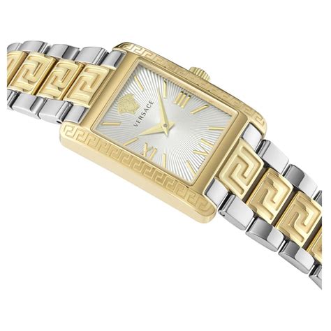 Versace Tonneau Lady Bracelet Watch Golden Metallic Ref Joli