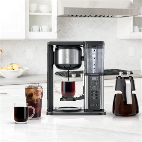 Ninja Cm300 Hot And Iced Coffee Maker Single Serve Drip Coffee Maker Stainless Glass Carafe