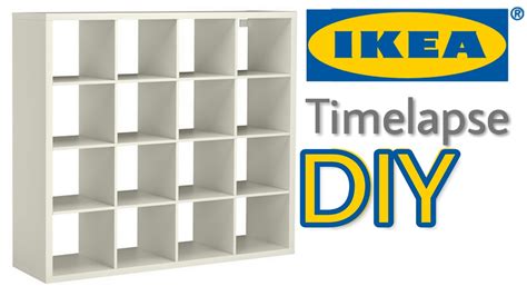Ikea Timelapse How To Assemble Kallax Shelf Youtube