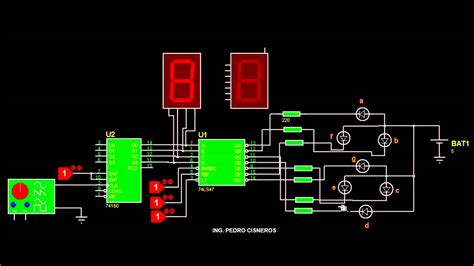 Decodificador Bcd A 7 Segmentos Circuito