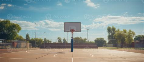 ai generated outdoor basketball court  street recreation sport