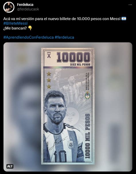 En Argentina Quieren Tener Un Billete Dedicado A Lionel Messi Y Qatar