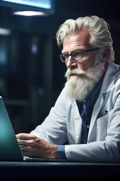 Premium AI Image Shot Of A Mature Scientist Looking Thoughtful While