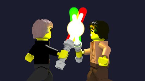 Lego Lightsaber Duel by JohnBuhr on DeviantArt