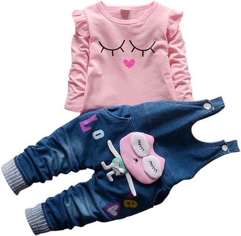 Baby M Dchen Langarm Shirt Overalls Latzhose St Ck Prinzessin