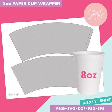 Cup Wrapper Template