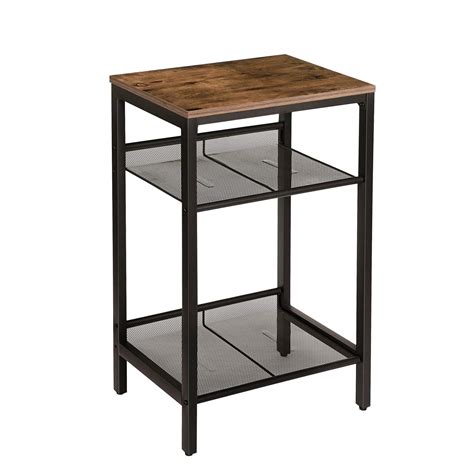 Buy Hoobro Tall Side Table Industrial Telephone Table Slim Bedside