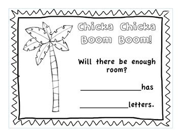 Chicka Chicka Boom Boom Worksheets