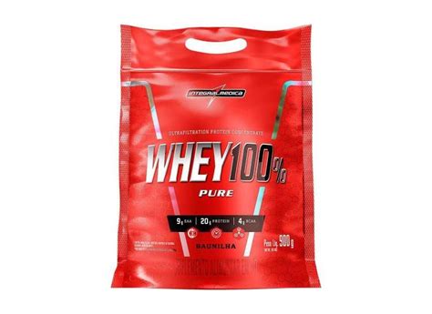 Whey 100 Pure Whey Protein 900g Refil Integral Médica Com O Melhor