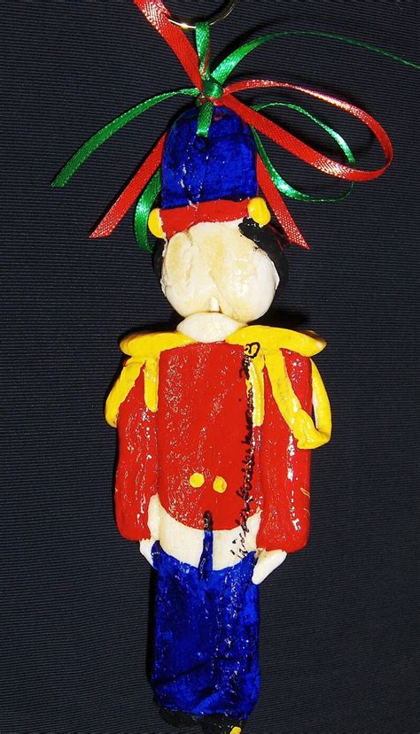 TIN SOLDIER Christmas Ornament KEEPSAKE Lacquered Bread Dough - Etsy