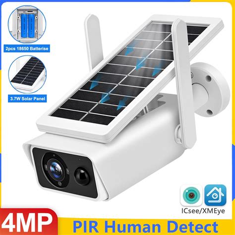 Cam Ra Solaire Wifi Ext Rieur Cam Ra Sans Fil Mp Aliment Par Batterie