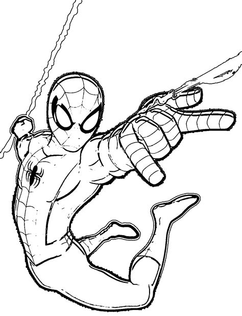 Ultimate Spiderman Iron Spider Coloring Pages - tikahlaa