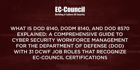 What Is Dod 8140 Dodm 8140 And Dod 8570 Explained A Comprehensive