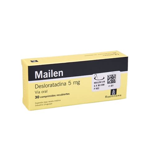 Mailen 5mg Caja X 30 Tab Roemmers Super Farmacias La Familiar