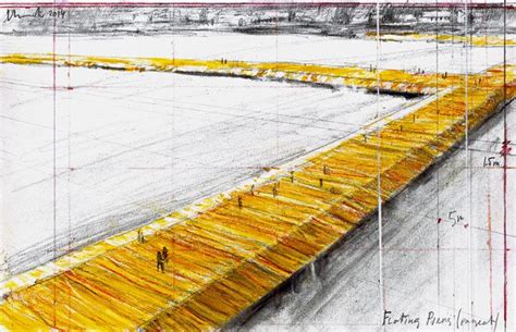 Christo To Connect Italy S Lake Iseo With Floating Golden Fabric Piers