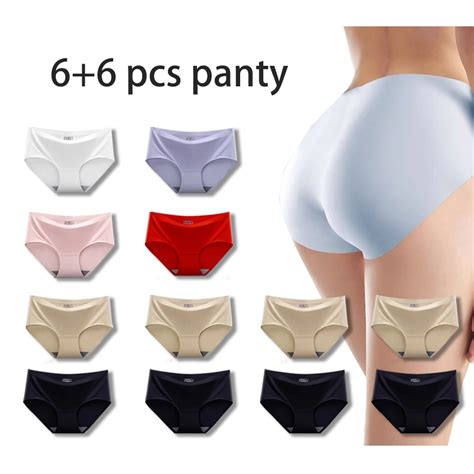 Pcs Pcs Ice Silk Seamless Panty Plus Size Panties M Xxl Seamless