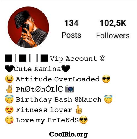 Best Instagram Vip Bio Stylish Font Cool Bio