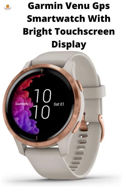 Garmin Venu Gps Smartwatch With Bright Touchscreen Display Touch Screen Display Smart Watch