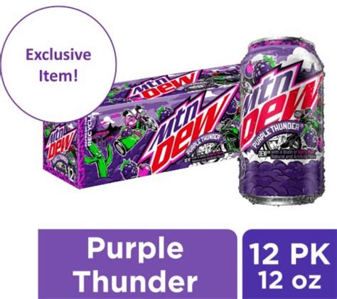 Mountain Dew® Purple Thunder Soda Cans, 12 pk / 12 oz - Kroger