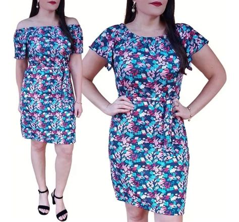 Vestido Ciganinha Feminino Estampado Soltinho Cinto Top Mercadolivre