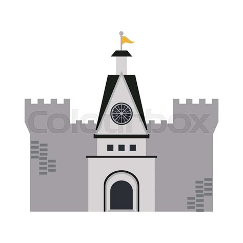 Medieval Castle Building Stock Vector Colourbox