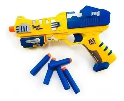 Pistola Arma Lan A Dardos Arminha Brinquedo Infantil Nerf Mercadolivre