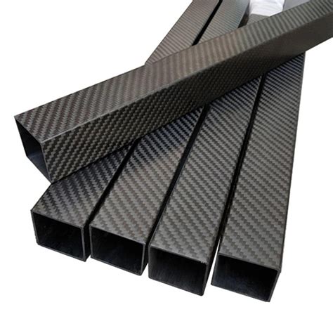 Twill Plain Carbon Fiber Square Tube Square Tubing Braided Carbon Fiber