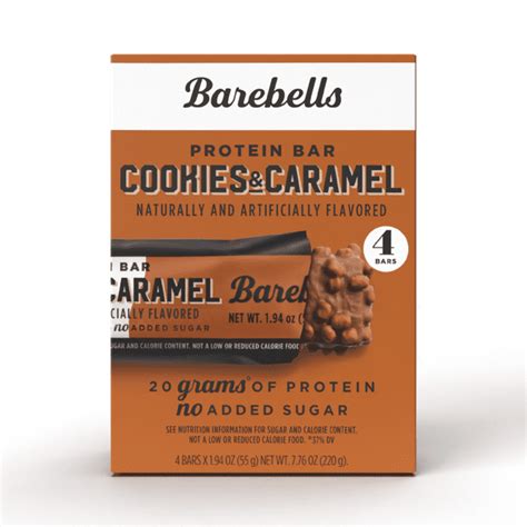 Barebells Protein Bars With 20g High Protein 1 9oz Bars Cookies And Caramel 4 Count