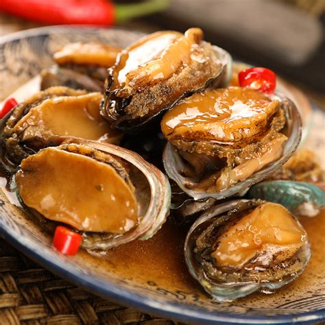 Купить Морское ушко 鲍鱼罐头麻辣海鲜熟食个大即食香辣罐装小鲍鱼仔宁波舟山特产 в интернет-магазине с ...