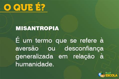 Misantropia o que é características causas Brasil Escola