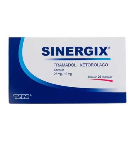 Sinergix 25 Mg10 Mg 20 Cápsulas