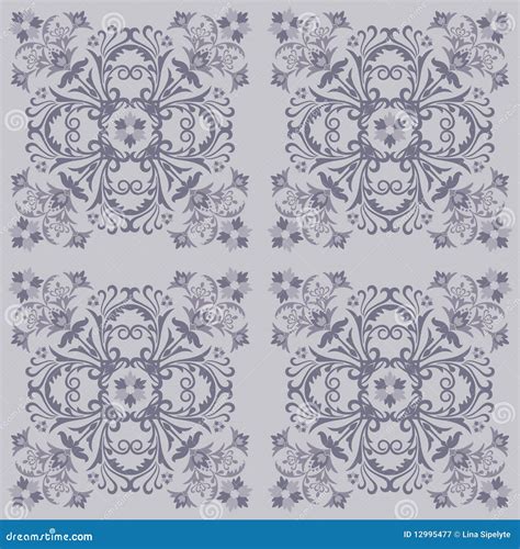 Seamless Floral Tile Pattern Stock Vector Illustration Of Artwork