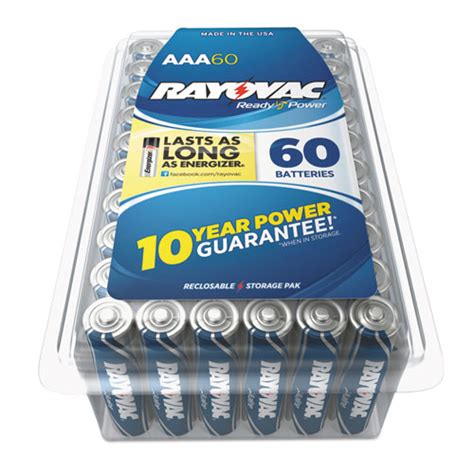 Rayovac Alkaline Battery AAA 60 Pack National Everything Wholesale