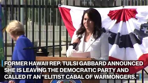 Tulsi Gabbard Announces She Is Leaving The Democratic Party Video