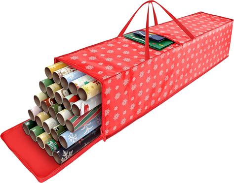 Delixike Christmas Wrapping Paper Storage Containers 40 Inch T Wrapping Organizer Storage