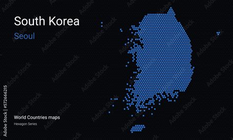 Creative Map Of South Korea Political Map Seoul Capital World