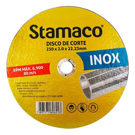 Disco Corte Inox 230X2 0X22 6213 Stamaco