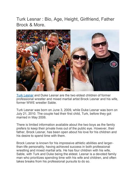 Celebrity Kid Of Brock Lesnar. by Magazines Pro - Issuu
