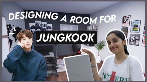 I Designed A Bedroom For Jungkook From Bts Neon Girl Youtube