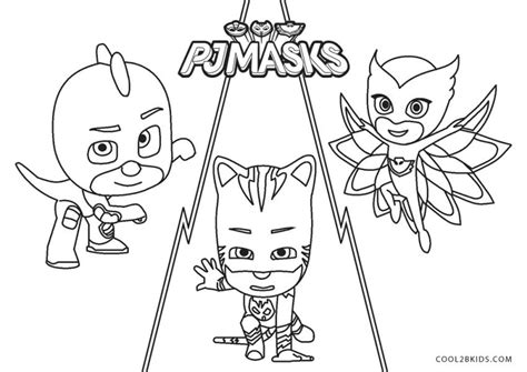 Get This Pj Masks Coloring Pages Black And White Pj Masks Coming To Get