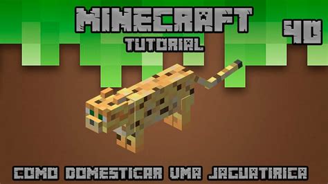 Tutorial Minecraft Como Domesticar A Jaguatirica No Minecraft