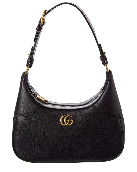 Gucci Aphrodite Small Leather Hobo Bag In Black Lyst