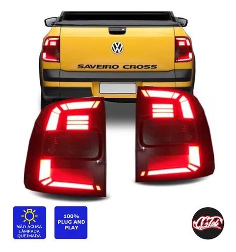 Lanterna Traseira Led Saveiro Tropper R Seta Originais Parcelamento