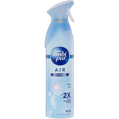 Ambi Pur Bathroom Spray Fresh Sky 275g Woolworths