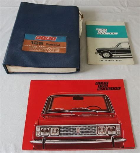 Books Fiat Special Parts Catalog Instruction Book Catawiki