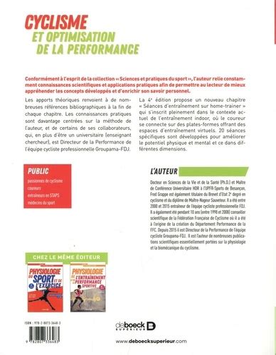 Cyclisme Et Optimisation De La Performance De Frédéric Grappe Grand