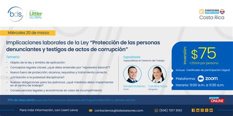 Costa Rica Webinar Implicaciones laborales de la Ley Protección de